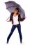 Young Woman Holding Umbrella