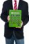 Cropped Image Of Business Guy Holding Calculator