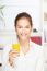 Woman Holding Glass Of Orange Juice