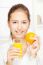 Woman And Fresh Orange Juice