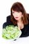 Woman Offering Green Salad