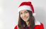 Beautiful Young Santa Clause Woman, Isolated