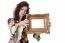 Woman Holding An Picture Frame