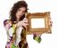 Woman Holding An Picture Frame