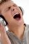 Shouting Man With Headphone