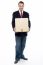 Business Representative Holding Cardboard Box