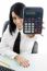 Young Woman Showing Calculator