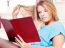 Woman Reading Book At Home