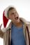 Cheerful Male With Christmas Hat