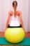 Exercises Control Basin Trunk With Bobath Ball Fitball Stabiliza