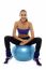 Fitness Woman Relaxing On Exercise Ball