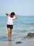 Beautiful Young Woman On Beach Summer Holiday