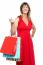 Elegant Shopaholic Woman Carrying Shopping Bags