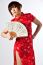 Chinese Model In Traditional Cheongsam Dress