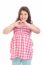 Girl Showing Heart Symbol