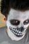 Portrait Of A Creepy Skeleton Guy (carnival Face Painting)