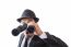 Businessman Using Binoculars