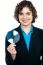 Charming Corporate Lady Holding Data Disc