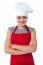 Cheerful Young Female Chef