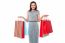 Trendy Woman With Shopping Bags