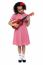 Preschool Cute Girl Playing A Guitar