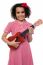 A Little Girl With A Toy Guitar