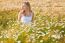 Blond Girl On The Camomile Field