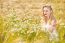 Blond Girl On The Camomile Field