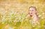 Blond Girl On The Camomile Field