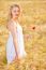 Portrait Of Beautiful Girl In Field