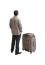 Back Of Young Man Standing With Big Suit Case