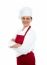 Cheerful Confident Female Chef