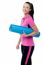 Gym Instructor Holding Blue Mat