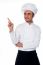 Male Chef Looking And Pointing Away