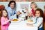 Family Eating Together In A Restaurant