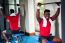 Confident Young African Guy Working Out In Gym