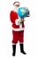 Male Santa Holding A Globe Map