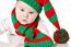 Baby With Christmas Hat And Scarf