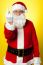 Angry Santa Showing Middle Finger