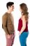 Young Couple Standing Face To Face