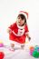 Little Girl With Santa Costume