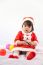 Little Girl With Santa Costume