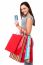 Fashionable Female With Shopping Bags