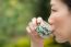 Asian Woman Drinking Tea