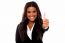 Business Woman Cheerful Thumb Up