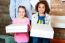 Kids Holding Pizza Boxes