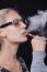 Woman Smoking E-cigarettete