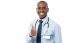 Smiling Medical Doctor Showing Thumbs Up