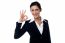 Business Woman Showing Ok Gesture