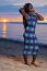 Beautiful Black African American Woman Posing On The Beach At Su